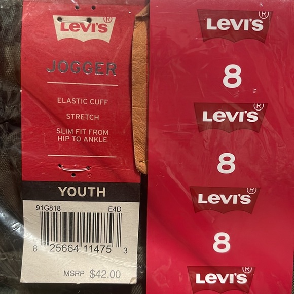 Levi's Twill Jogger Pants Forest Camo Boy's/Girl’s Sz 8 & 12 MSRP$42 - Picture 6 of 8